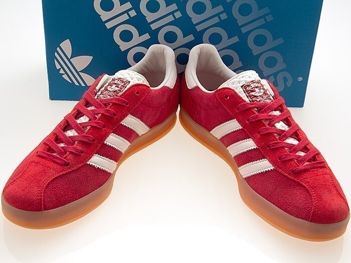 新品/ADIDAS ORIGINALS/アディダス/GAZELLE INDOOR PRO/ガゼル インドア プロ/JH5431/RED/WHITE/GOLD/レッド/ホワイト/赤/白/25.5cm拍卖