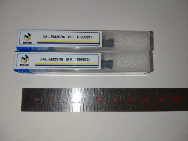 新品未開封 超硬 フラットエンドミル φ6 ミスミ製 2本セット拍卖