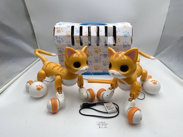送料無料!Hello!Woonyan(ハロー!ウーニャン)茶トラジャンク故障品2匹まとめ売りセット!助けて~部品取り・修理用の出品です。Y5059拍卖