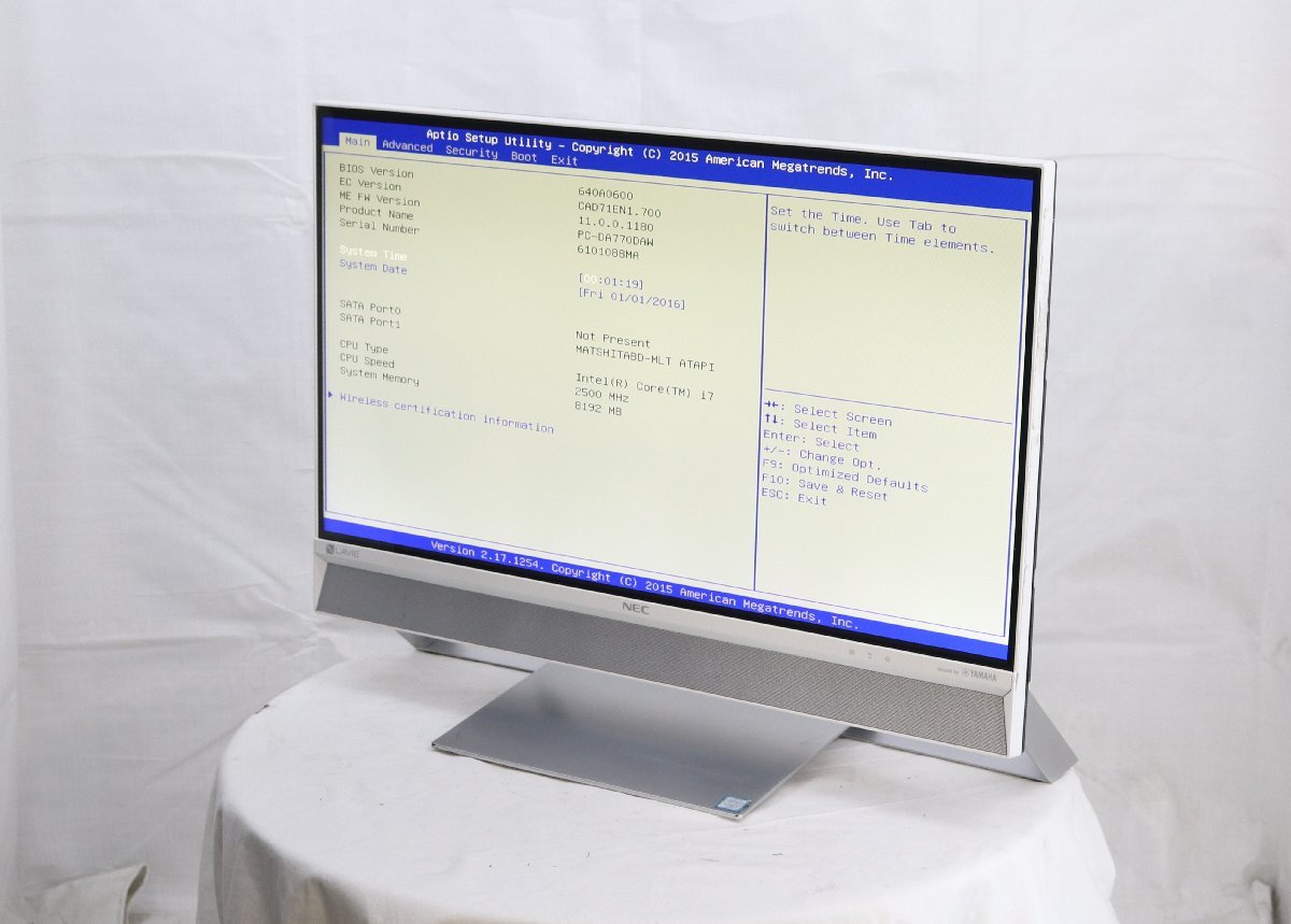 NEC PC-DA770DAW LAVIE DA770/D Core i7 6500U 2.50GHz 8GB ■現状品拍卖