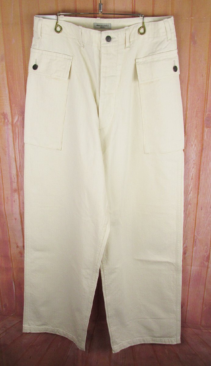 LYP21823 SHIOTA×URBAN RESEARCH シオタ×アーバンリサーチ M-43 HBT パンツ UM44-14B003 ナチュラル L 未使用拍卖