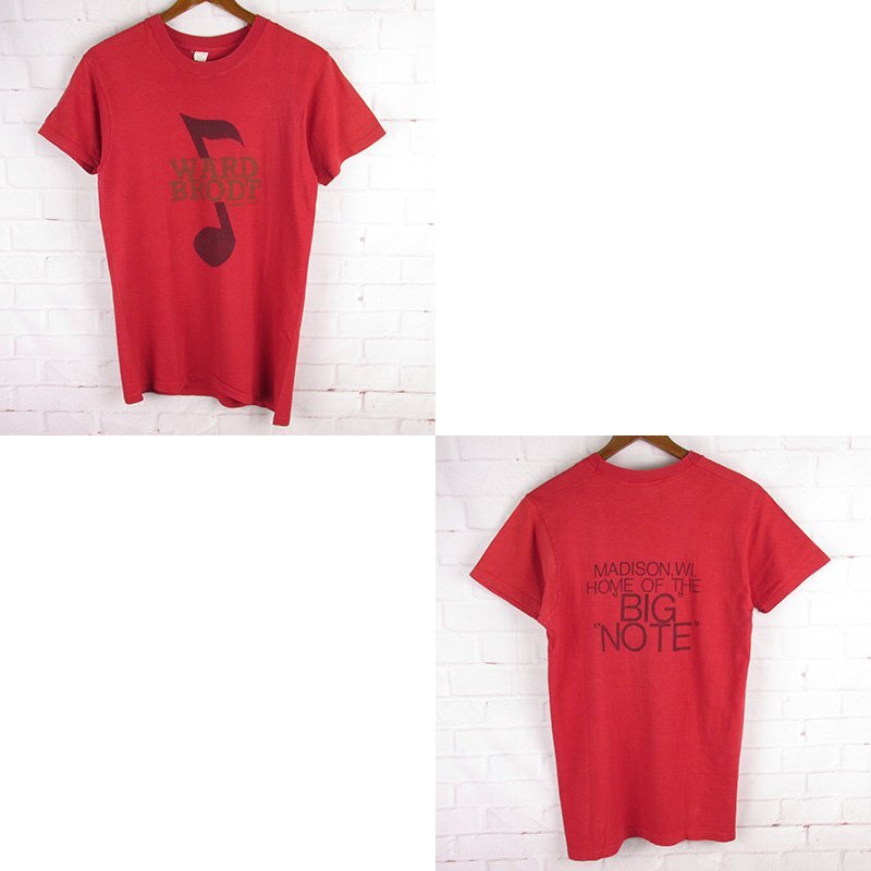 LST12592 Tシャツ 80-90s WARD BRODT USA製 レッド系 MEDIUM 38-40(クリックポスト可)拍卖