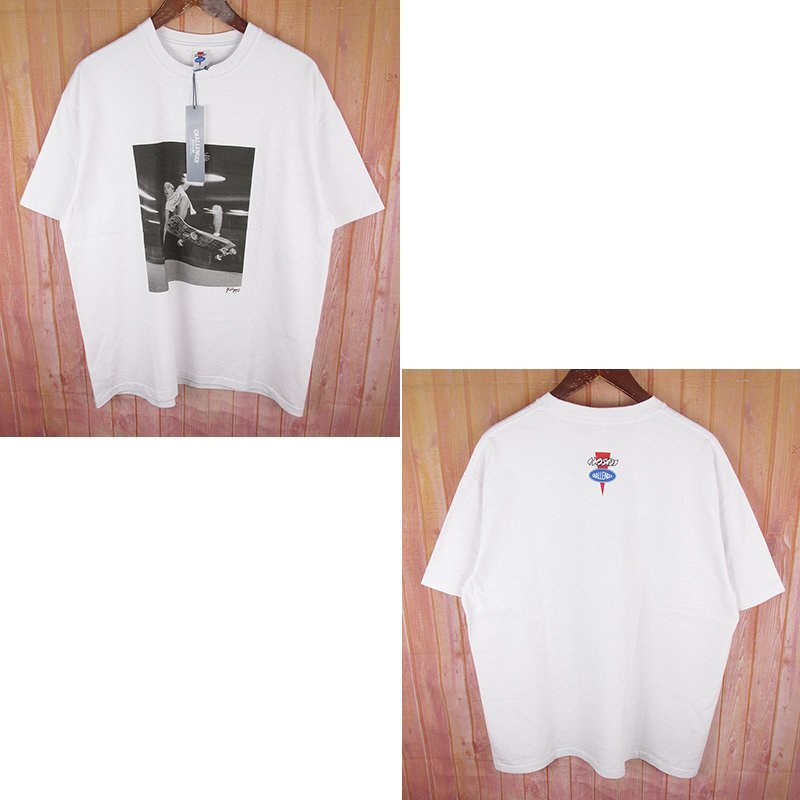 LST12642 CHALLENGER×HOSOI チャレンジャー×ホソイ Tシャツ ホワイト系 MEDIUM 未使用(クリックポスト可)拍卖