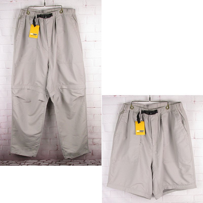 MYP21827 GRIP SWANY×BEAUTY&YOUTH グリップスワニー×ビューティーアンドユース ギア 2WAY パンツ 1214-104-9159 グレー系 XL 未使用拍卖