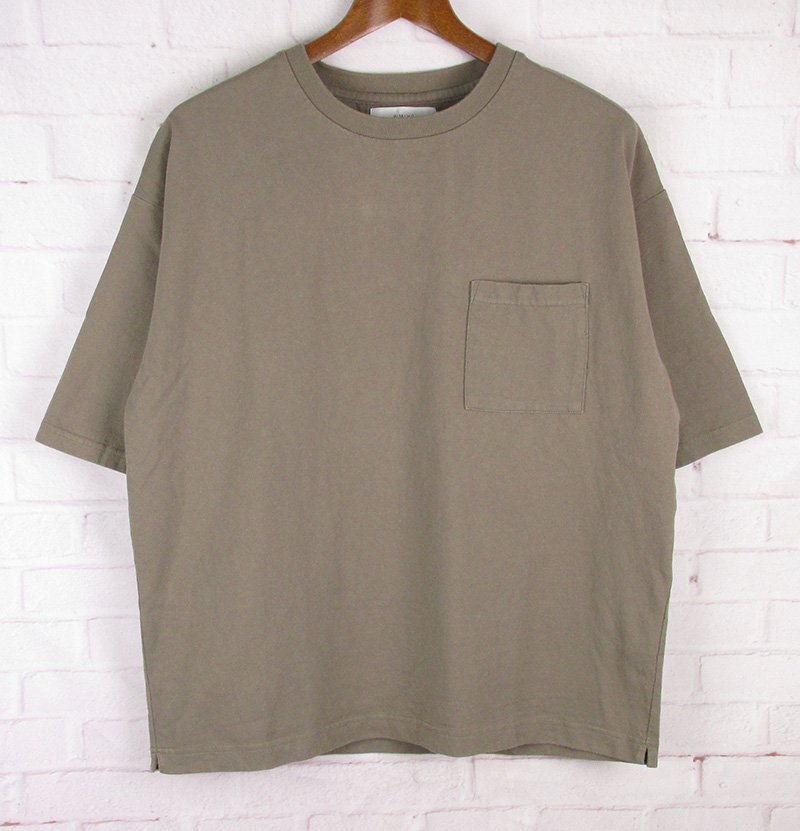LST12607 B:MING ビーミング ポケット付き Tシャツ ブラウン系 S(クリックポスト可)拍卖