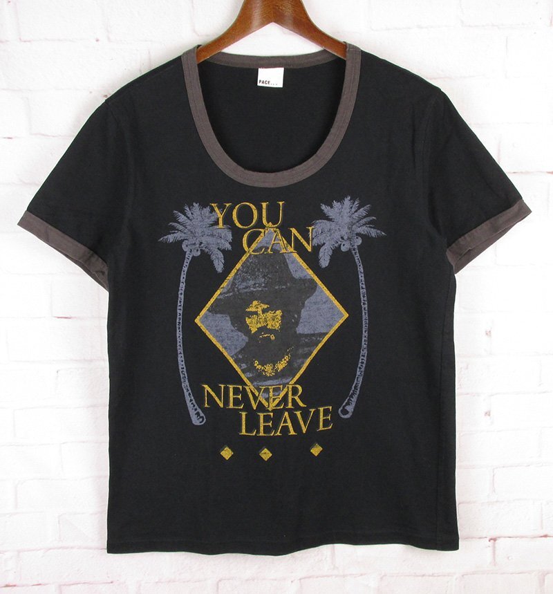 LST12540 PACE... リンガー Tシャツ YOU CAN NEVER LEAVE ブラック系 1(クリックポスト可)拍卖