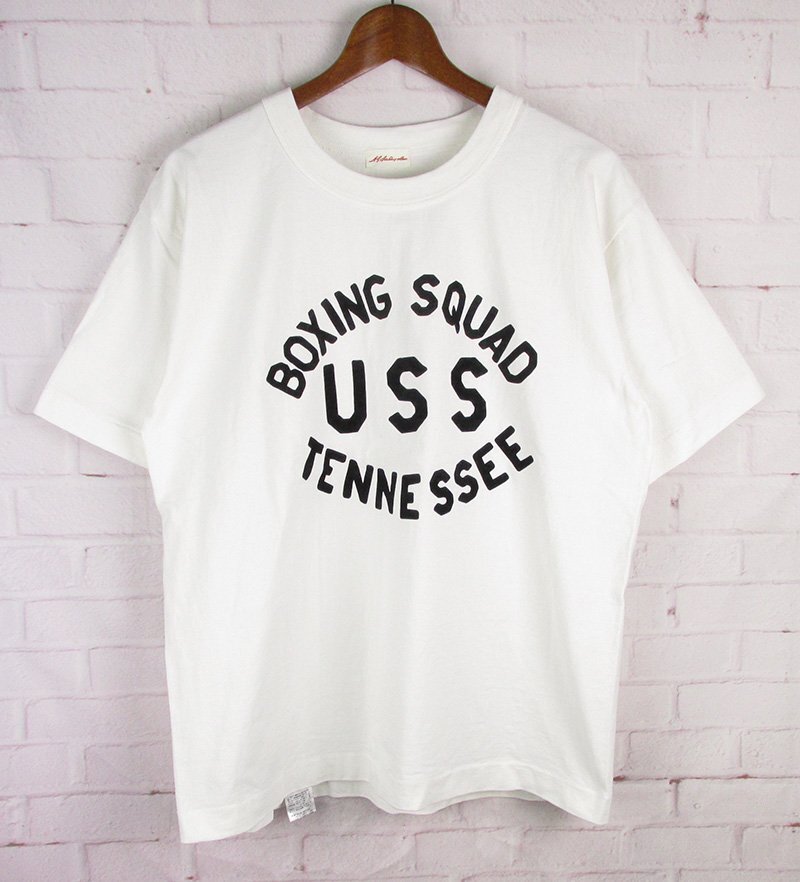 LST12564 A.G.SPALDING エージースポルディング Tシャツ USS BOXING SQUAD TENNESSEE ホワイト系 36(クリックポスト可)拍卖