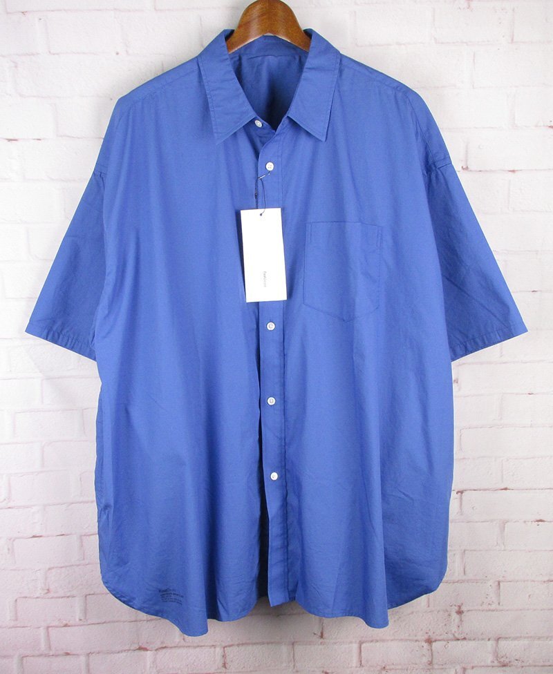 LSH4834 FreshService フレッシュサービス FSC242-50027B CORPORATE UNIFORM S/S SHIRT 半袖 シャツ ブルー L 未使用拍卖