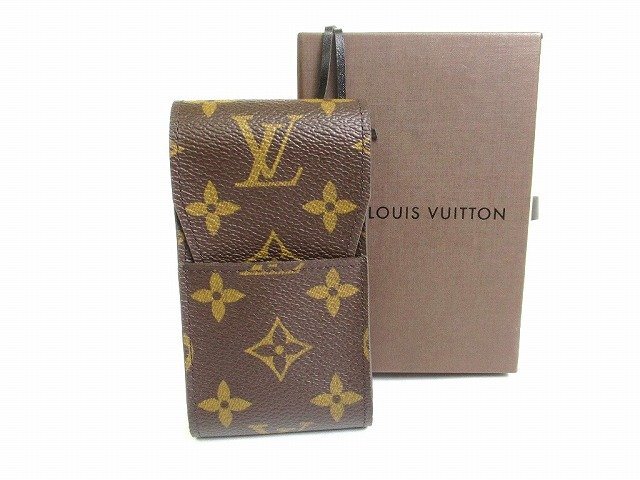 【未使用保管品】 ルイヴィトン LOUIS VUITTON モノグラム タバコケース シガレットケース エテュイ シガレット メンズ レディース拍卖
