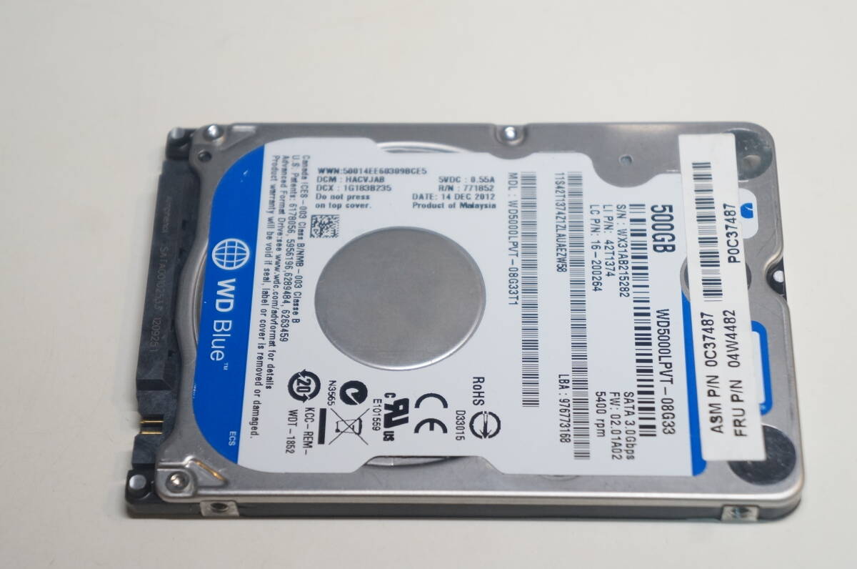 2.5インチHDD 500GB拍卖
