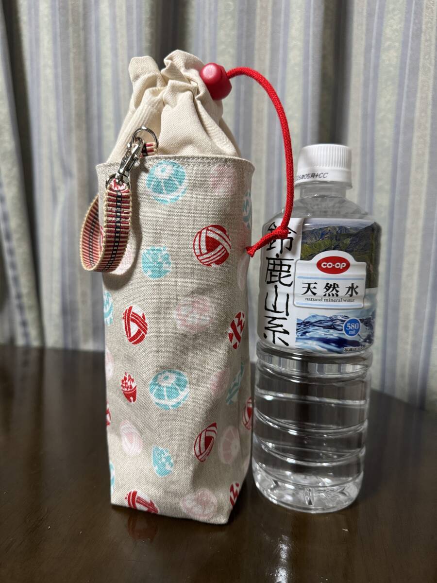 ハンドメイド 水筒カバー / ペットボトルカバー ペットボトルホルダー 帆布 和柄 WAGARA 拍卖
