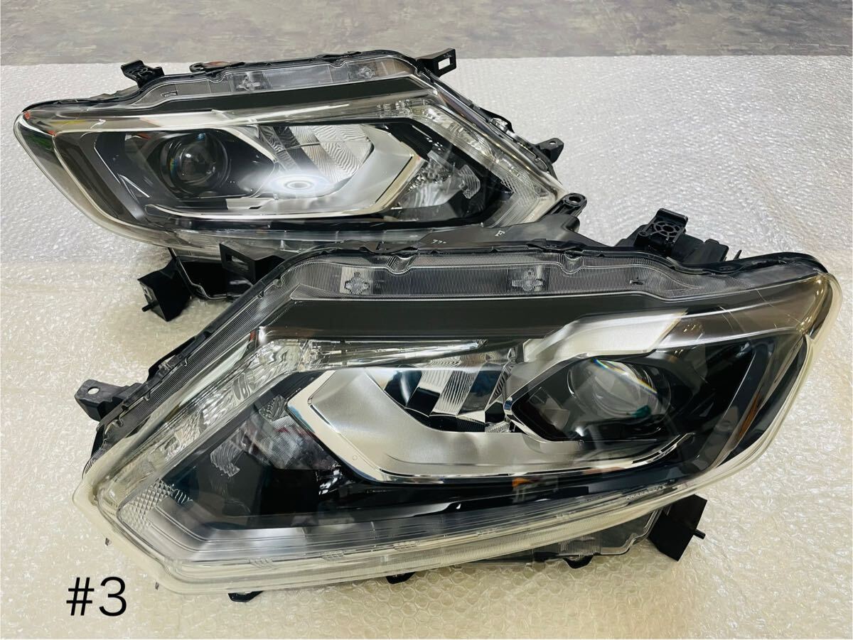 ★美品★ 日産 純正 NT32 T32 エクストレイル 前期 LED ヘッドライト ヘッドランプ 左 右 ライト100-17942 刻印 F #3拍卖