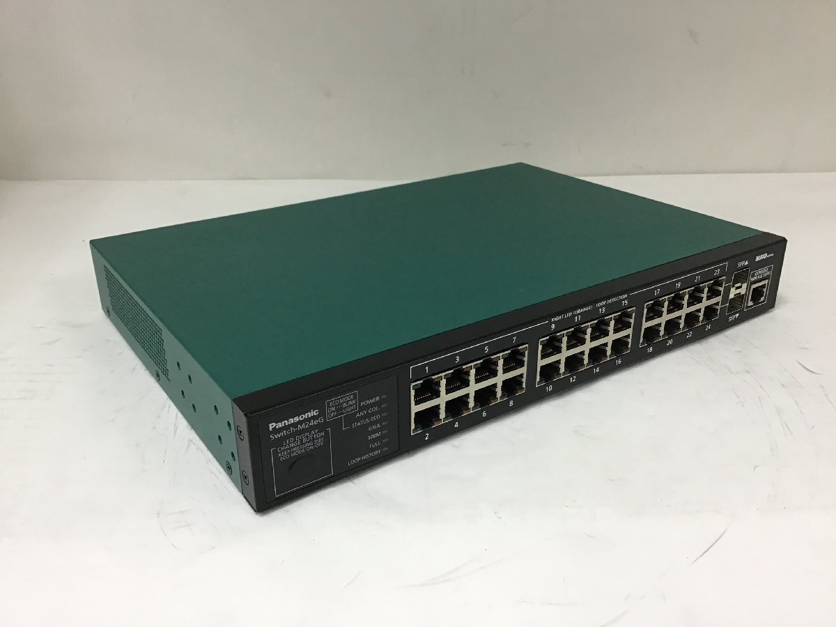 初期化済み Panasonic レイヤ2スイッチ Switch-M24eG PN28240K 日本語WEB管理機能対応 搭載Firm Version 2.0.1.04【X02073】拍卖