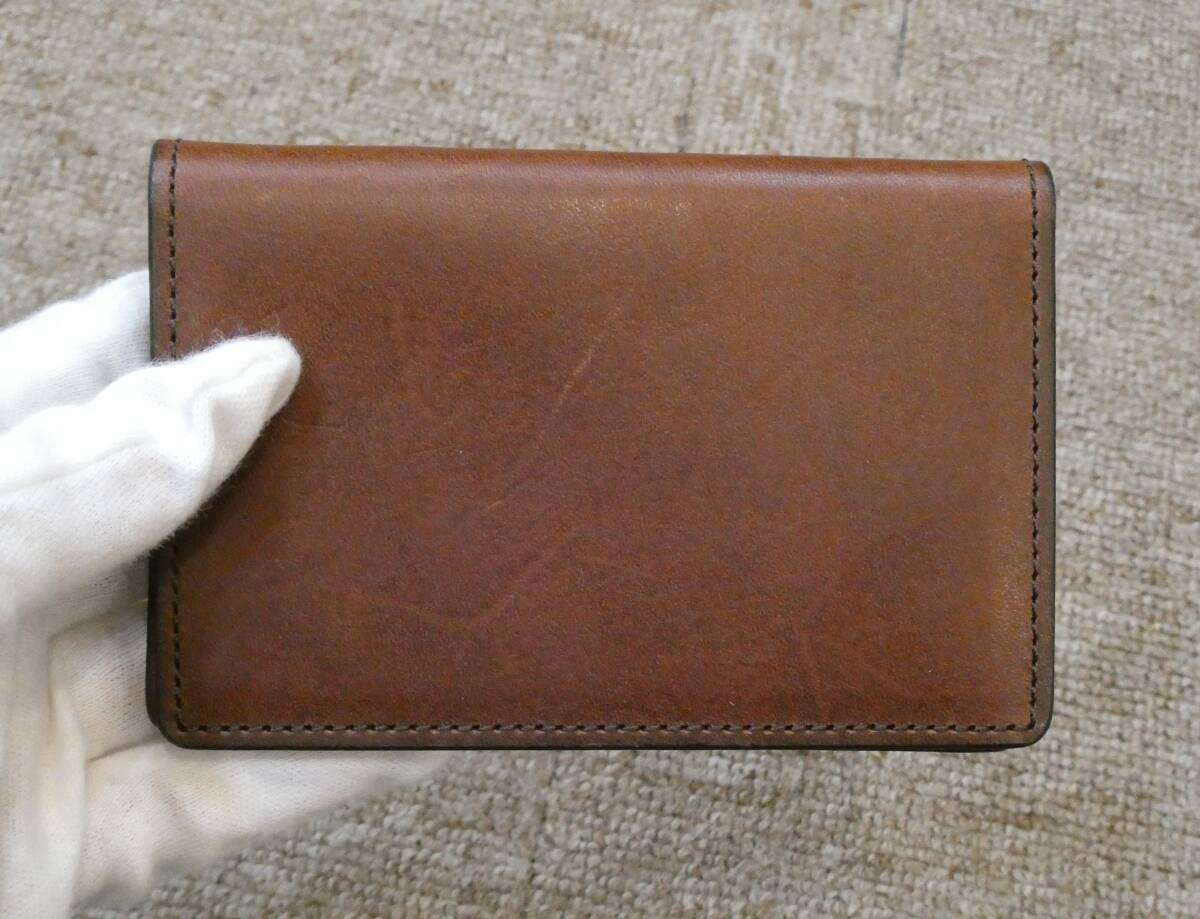 中古 SLOW&COW カードケース レッドブラウン レザー おしゃれ 売り切り!拍卖