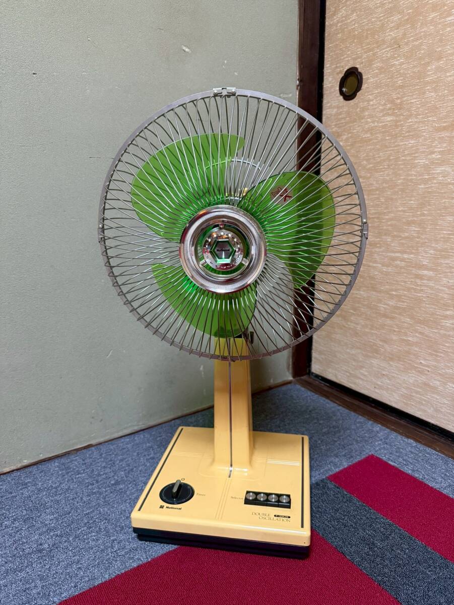 昭和レトロ 動作確認済 ナショナル  30センチ座敷扇  F-30K2K  松下電器産業 売り切り!拍卖