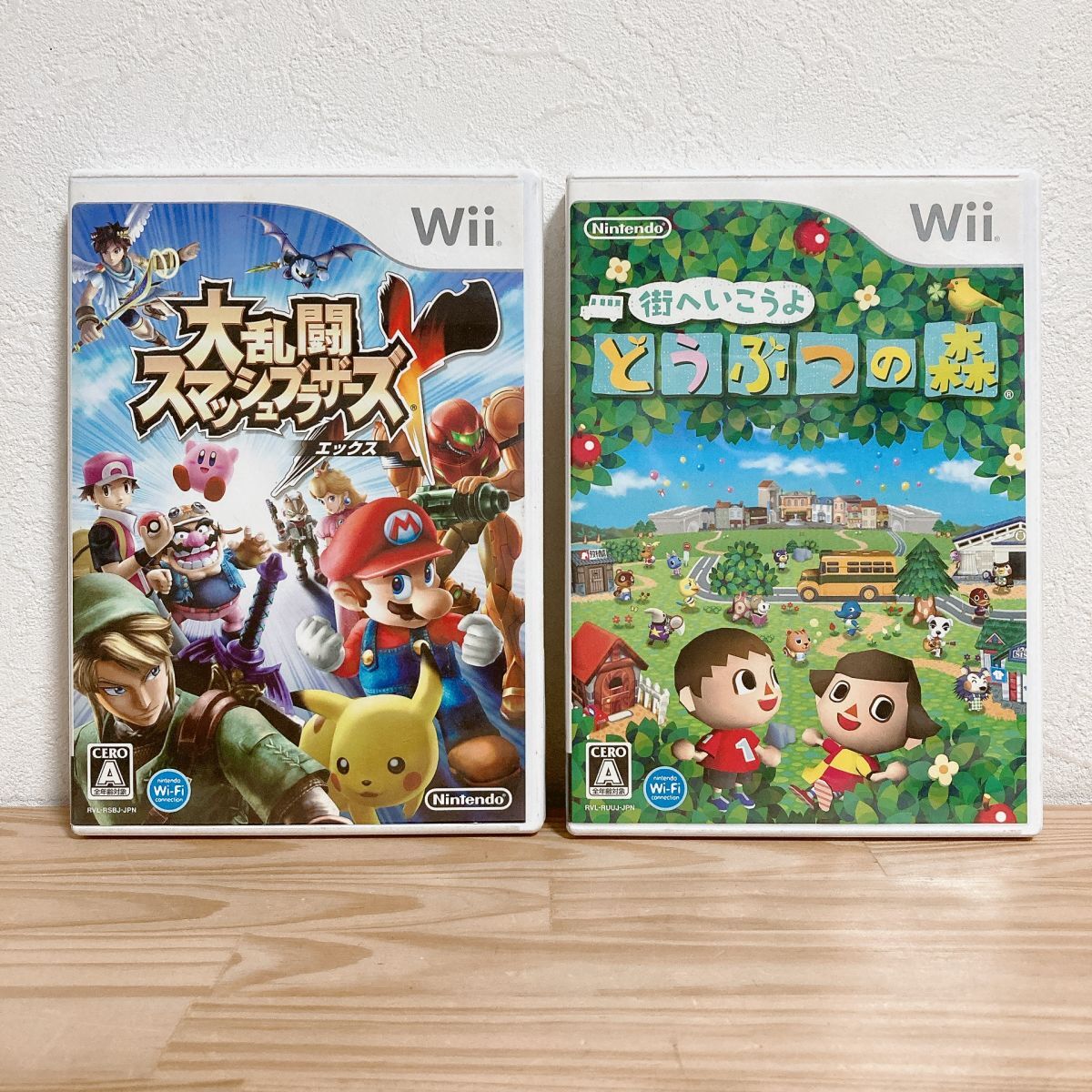 【中古】〈Wiiソフト〉2本セット 大乱闘スマッシュブラザーズX + 街へいこうよ どうぶつの森 任天堂 ニンテンドー ゲーム★A2507-0519拍卖