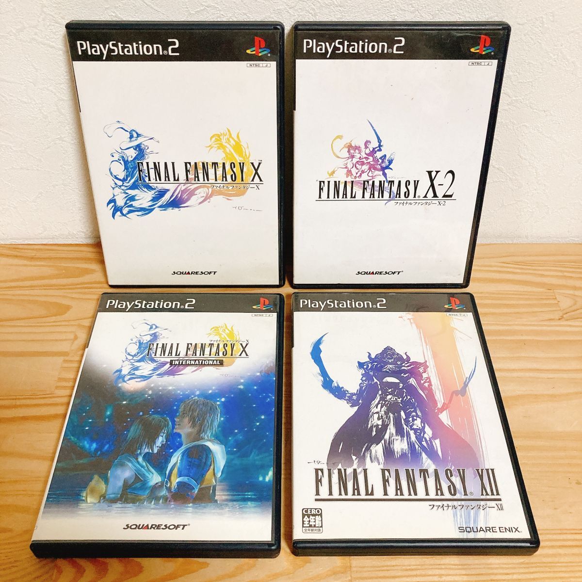 【中古】〈PS2ソフト〉4本セット ファイナルファンタジー10 インターナショナル 10-2 12 プレイステーション2 プレステ2★A2508-0280拍卖