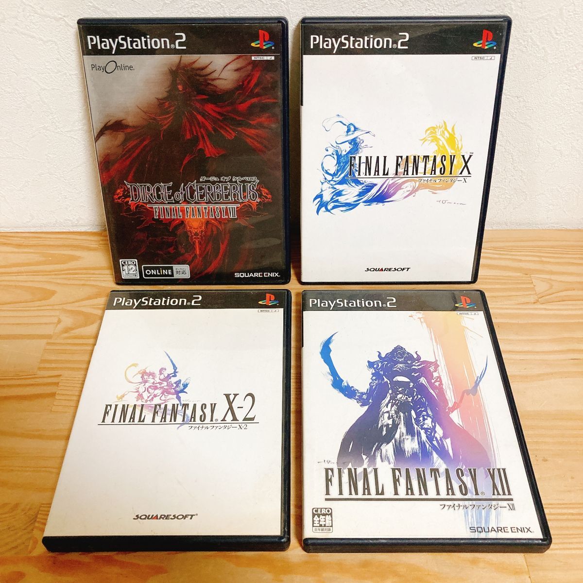 【中古】〈PS2ソフト〉4本セット ファイナルファンタジー10 10-2 12 ダージュオブケルベロス プレイステーション2 プレステ2★A2508-0281拍卖