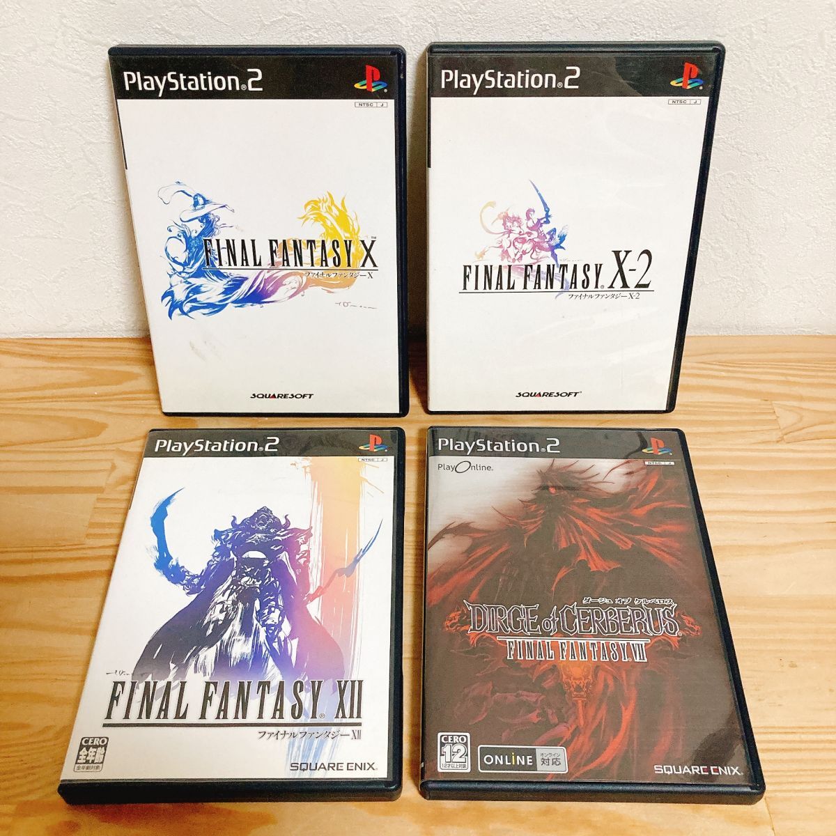 【中古】〈PS2ソフト〉4本セット ファイナルファンタジー10 10-2 12 ダージュオブケルベロス プレイステーション2 プレステ2★A2508-0283拍卖