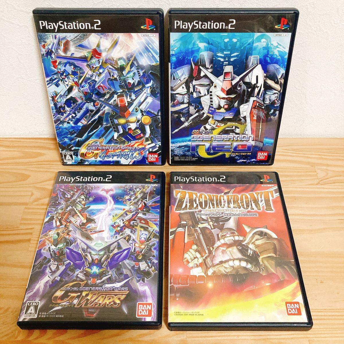 【中古】〈PS2ソフト〉4本セット SDガンダム ジージェネレーションスピリッツ ネオ ウォーズ ジオニックフロント プレステ2★A2508-0288拍卖