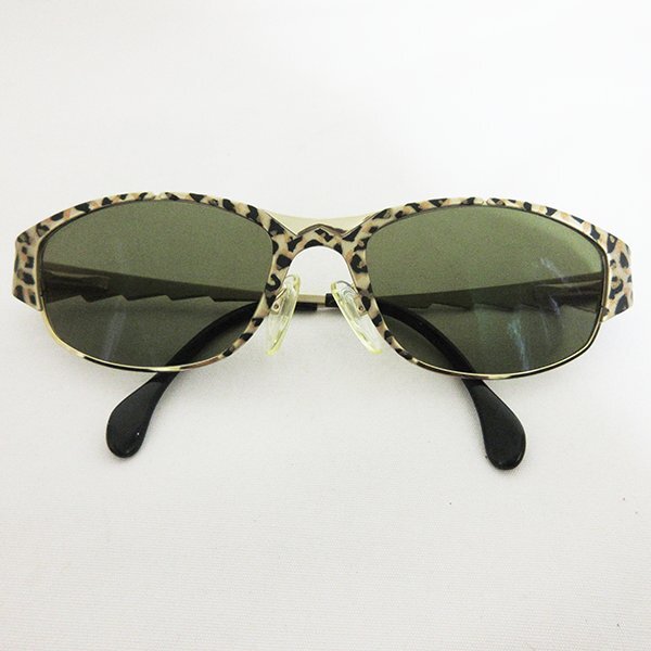 *CAZAL カザール メガネフレーム サングラス 度入り メタル レオパード アニマル ヴィンテージ 987 ゴールド系*送料込拍卖