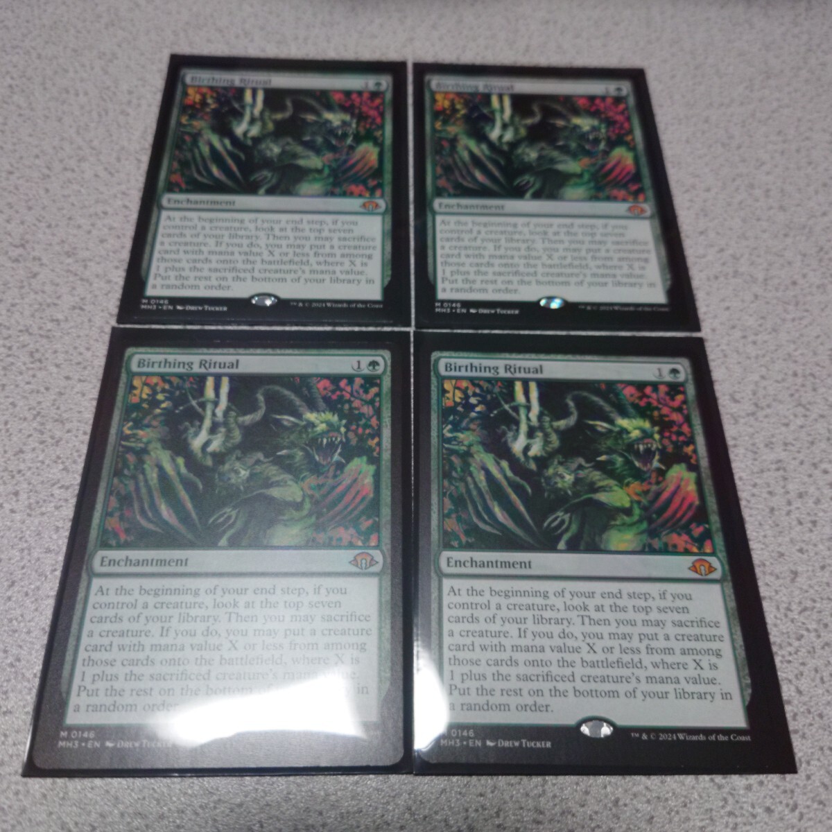 MTG MH3 出産の儀 英語 四枚セット モダンホライゾン3 即決拍卖