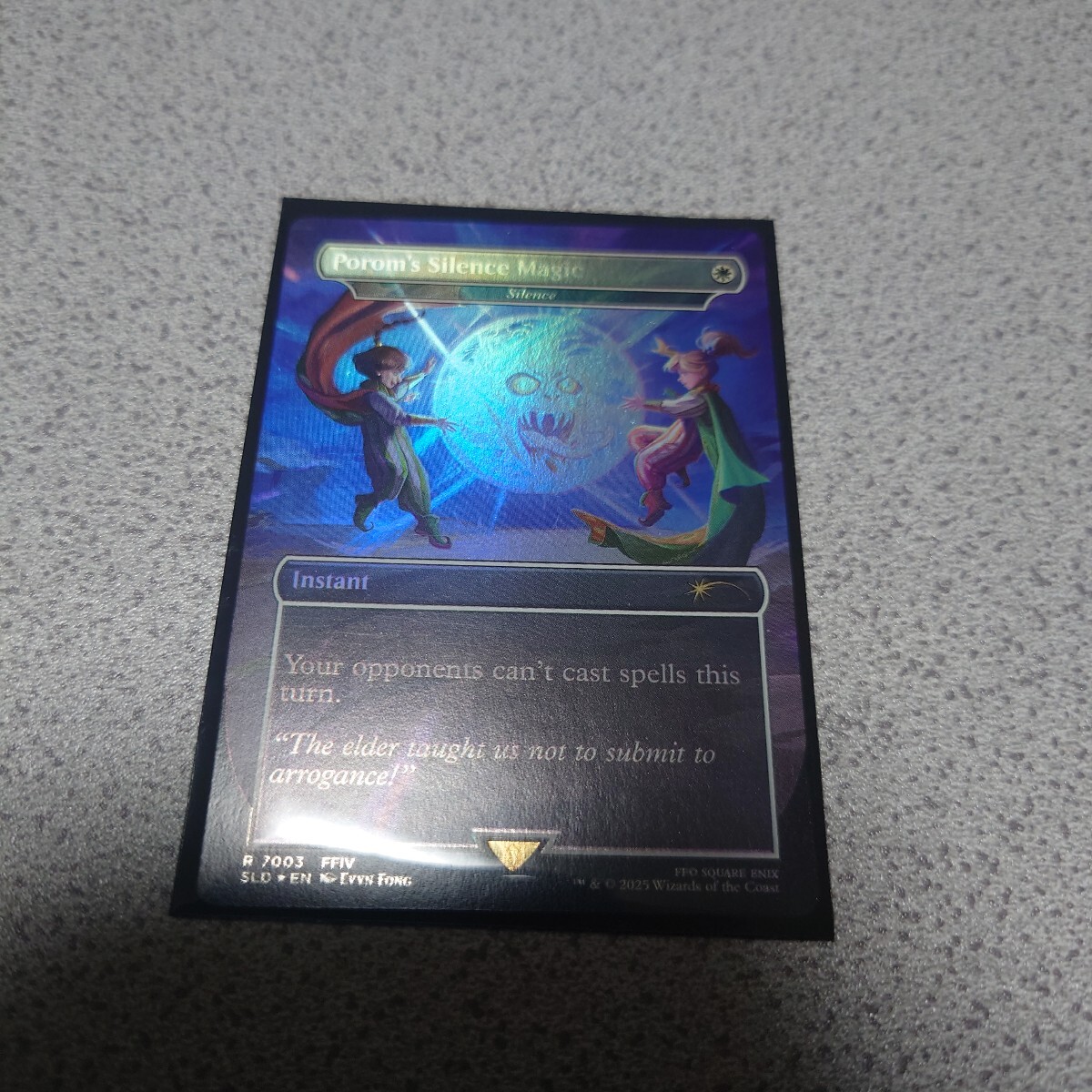 MTG SLD ポロムの魔法「サイレス」 英語foil 一枚 ファイナルファンタジー Final Fantasy Secret lair 沈黙 即決拍卖