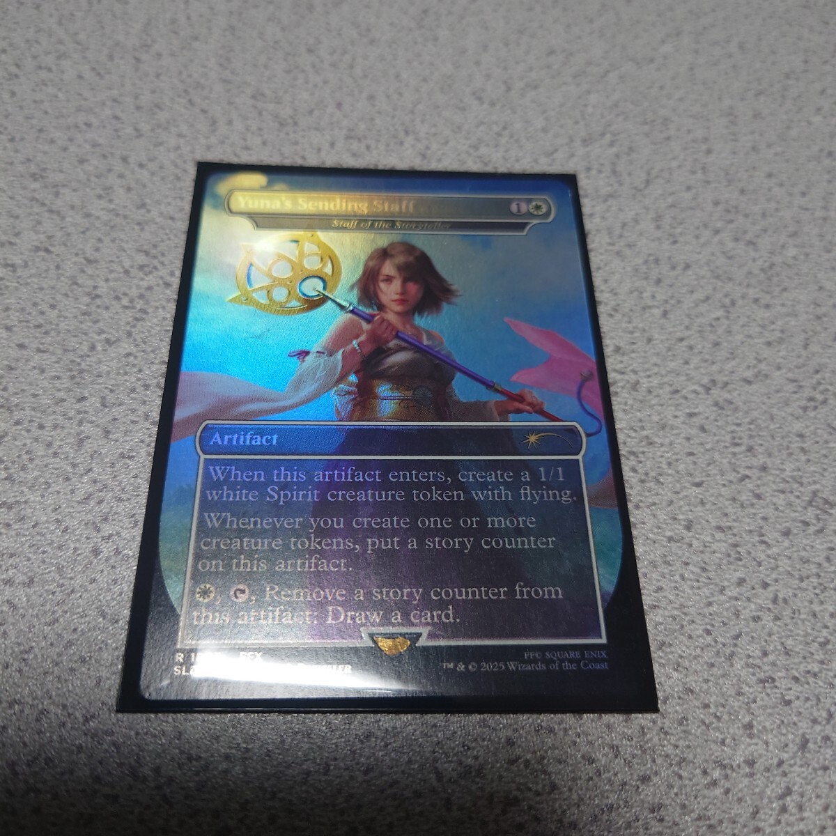 MTG SLD ユウナの導きの杖 英語foil 一枚 ボーダーレス ファイナルファンタジー Final Fantasy Secret lair 即決拍卖