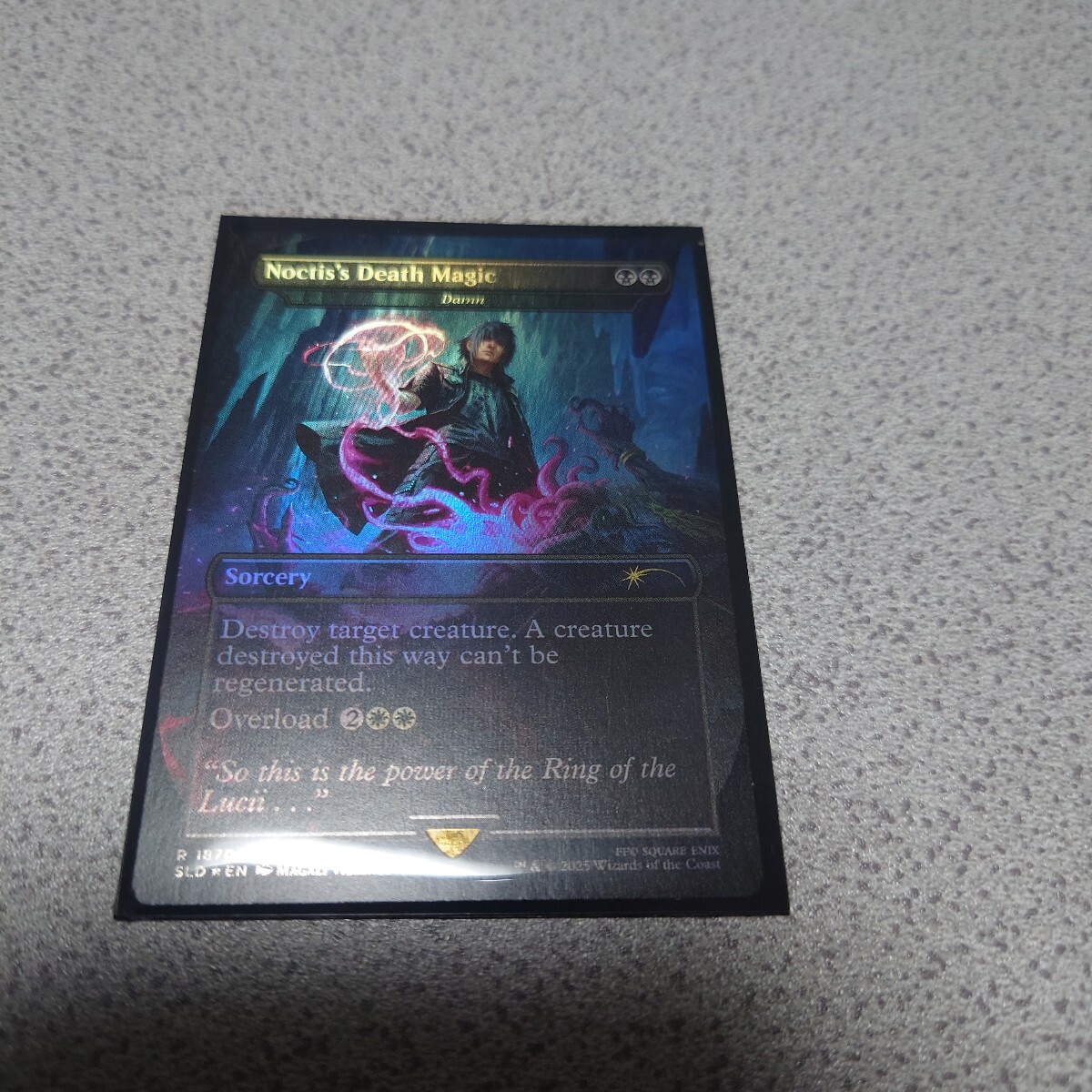 MTG SLD ノクティスの魔法「デス」 英語foil 一枚 ボーダーレス ファイナルファンタジー Final Fantasy Secret lair 滅ぼし 即決拍卖