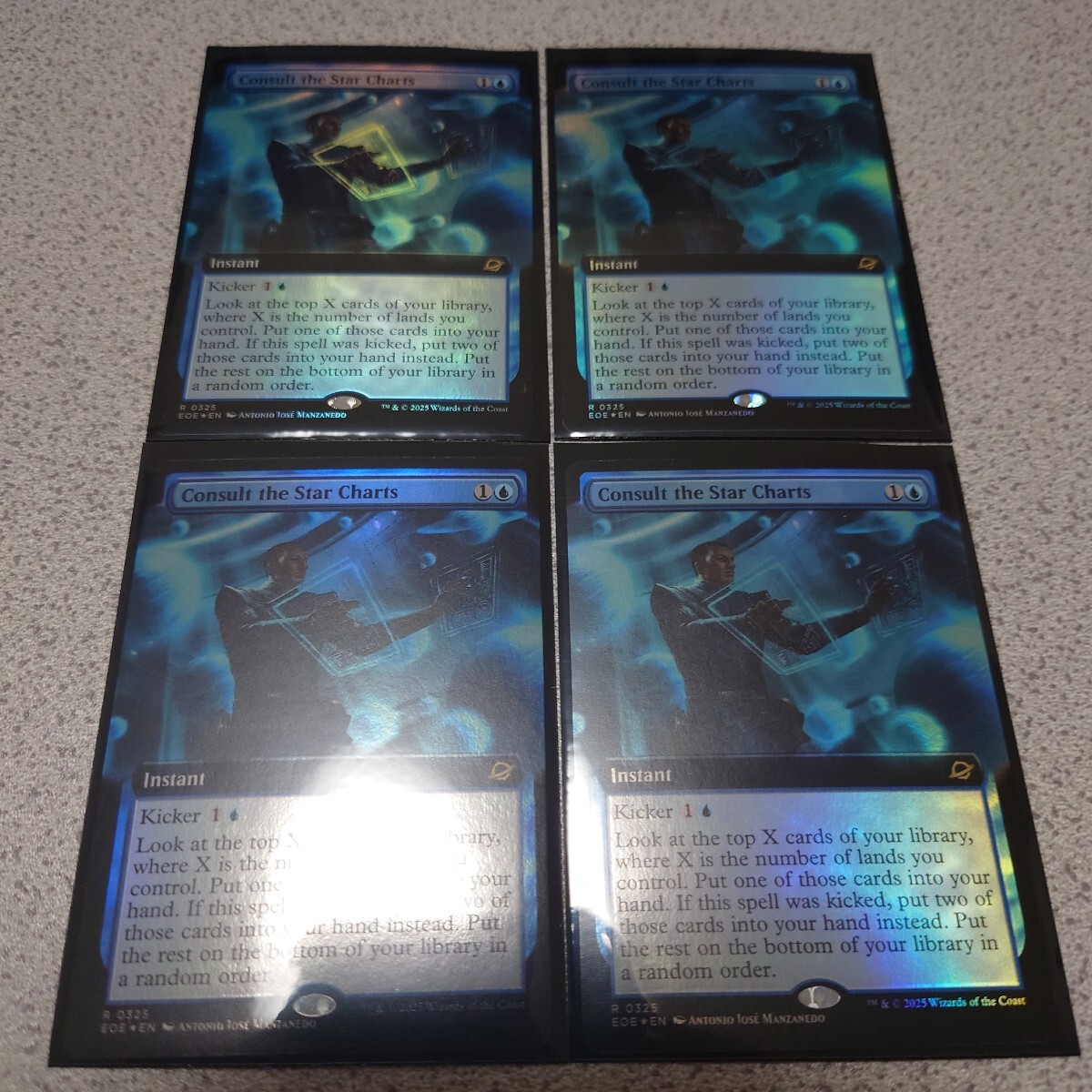 MTG EOE 星間航路の助言 英語foil 四枚セット 拡張アート 久遠の終端 即決拍卖