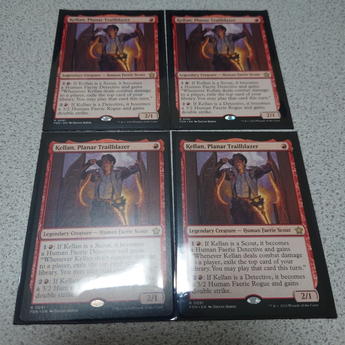 MTG FDN 次元の先駆者、ケラン 英語 四枚セット ファウンデーションズ 即決拍卖