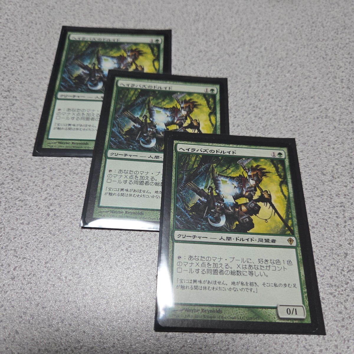 MTG WWK ヘイラバズのドルイド 日本語 三枚セット 即決拍卖