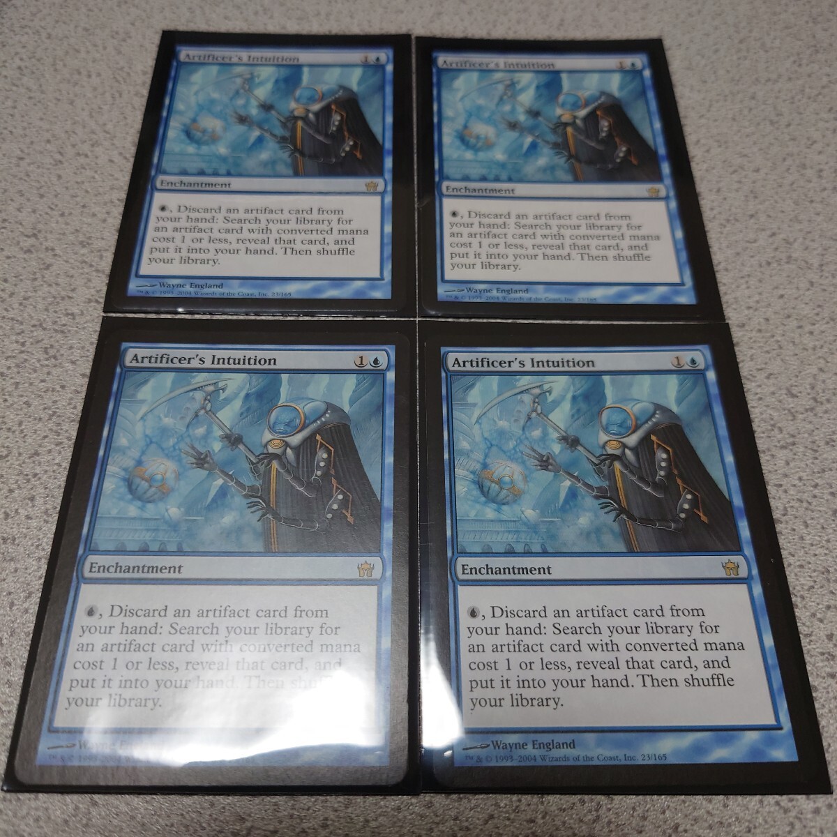 MTG 5DN 工匠の直感 英語 四枚セット 即決拍卖