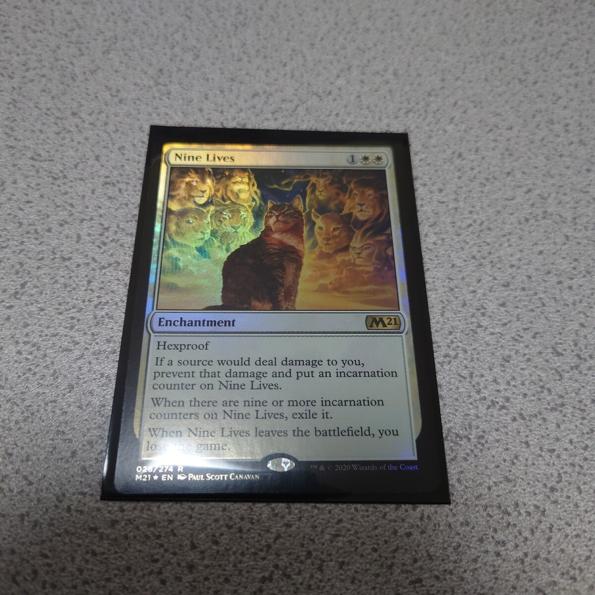 MTG M21 九つの命 英語foil 一枚 即決拍卖