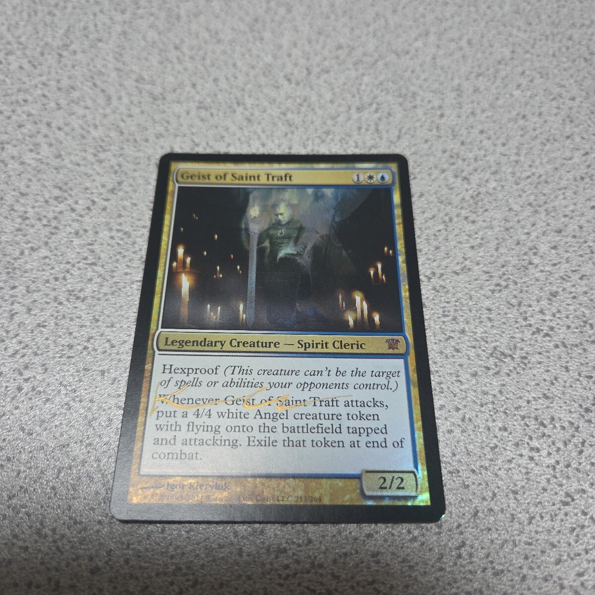 MTG ISD 聖トラフトの霊 英語foil 一枚 サインド 即決拍卖