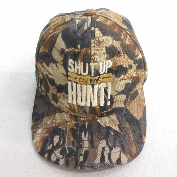 中古 キャップ HUNT 茶他 ブラウン 迷彩 25jul28拍卖