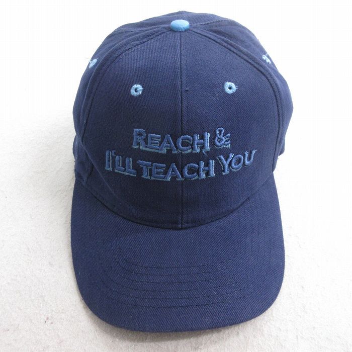 中古 キャップ REACH 刺繍 コットン 紺 ネイビー 25jul29拍卖