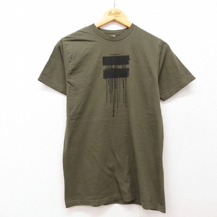 M/古着 半袖 ビンテージ ロック バンド Tシャツ メンズ 00s U2 コットン クルーネック 濃緑 グリーン 25jul30 中古拍卖