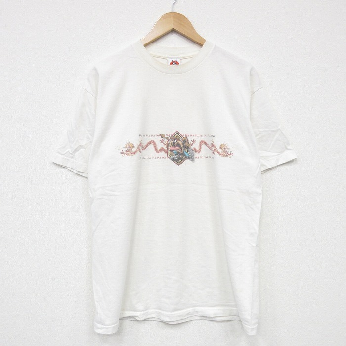 XL/古着 半袖 ビンテージ Tシャツ メンズ 00s ルーニーテューンズ タズ クルーネック 白 ホワイト 25aug12 中古拍卖