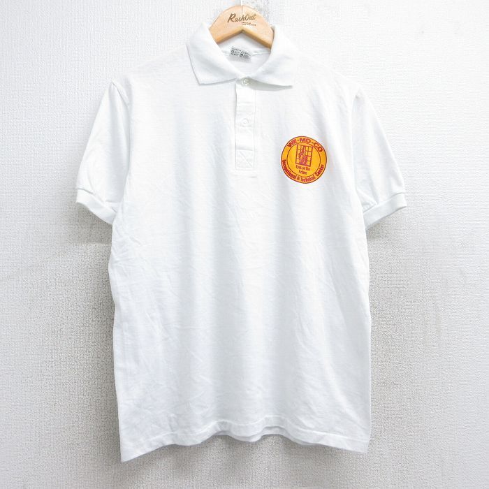 M/古着 半袖 ポロ シャツ メンズ 80s WEMOCO 白 ホワイト 25aug22 中古 トップス拍卖