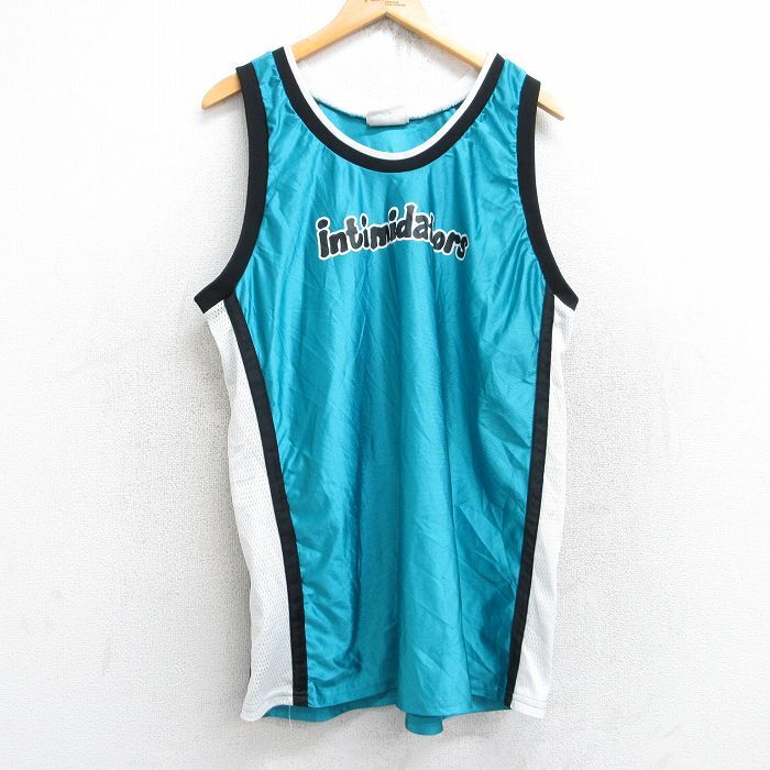 XL/古着 ビンテージ タンクトップ メンズ 90s intimidators PAYTON 12 クルーネック 水色 ユニフォーム ゲームシャツ 25aug25 中古拍卖