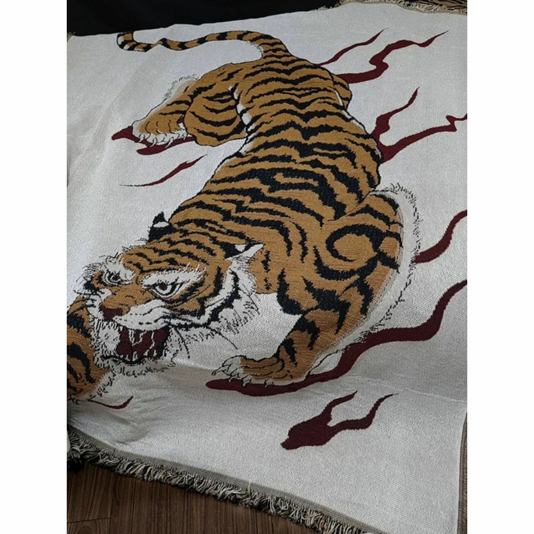 和風 タイガー 虎 ブランケット 毛布 大きい 壁拍卖