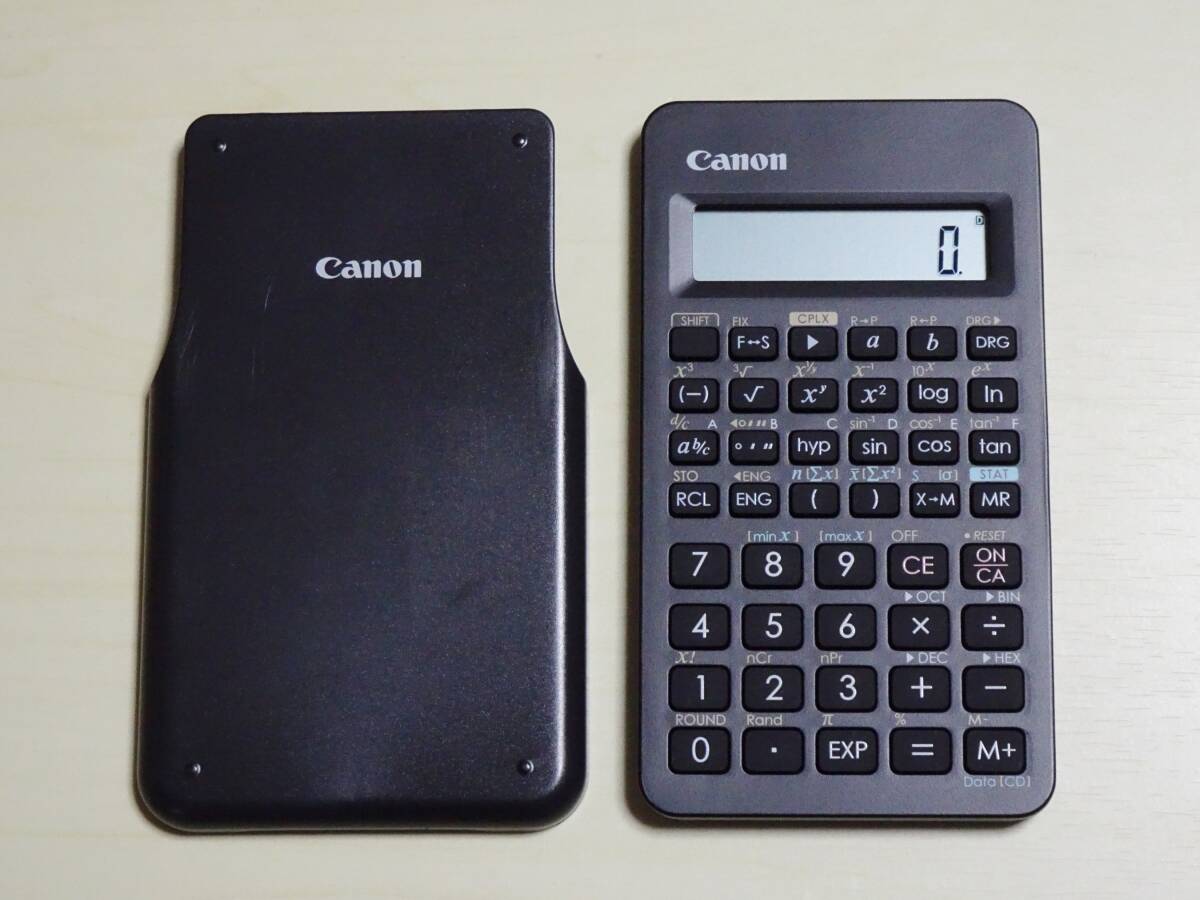 ☆Canon 関数電卓 F-605G ブラック ハードカバー付き 送料185円☆拍卖