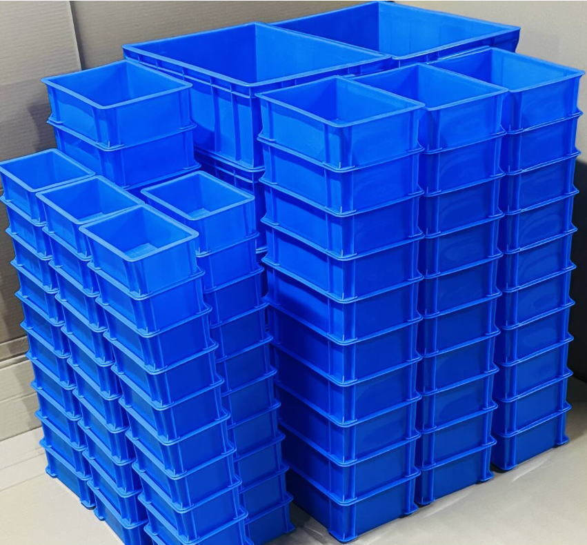 訳あり・プラスチックコンテナ青ブルー・3サイズ90個まとめて 90個Bセット パーツボックス ツールケース 大量セット BOX パーツケース拍卖