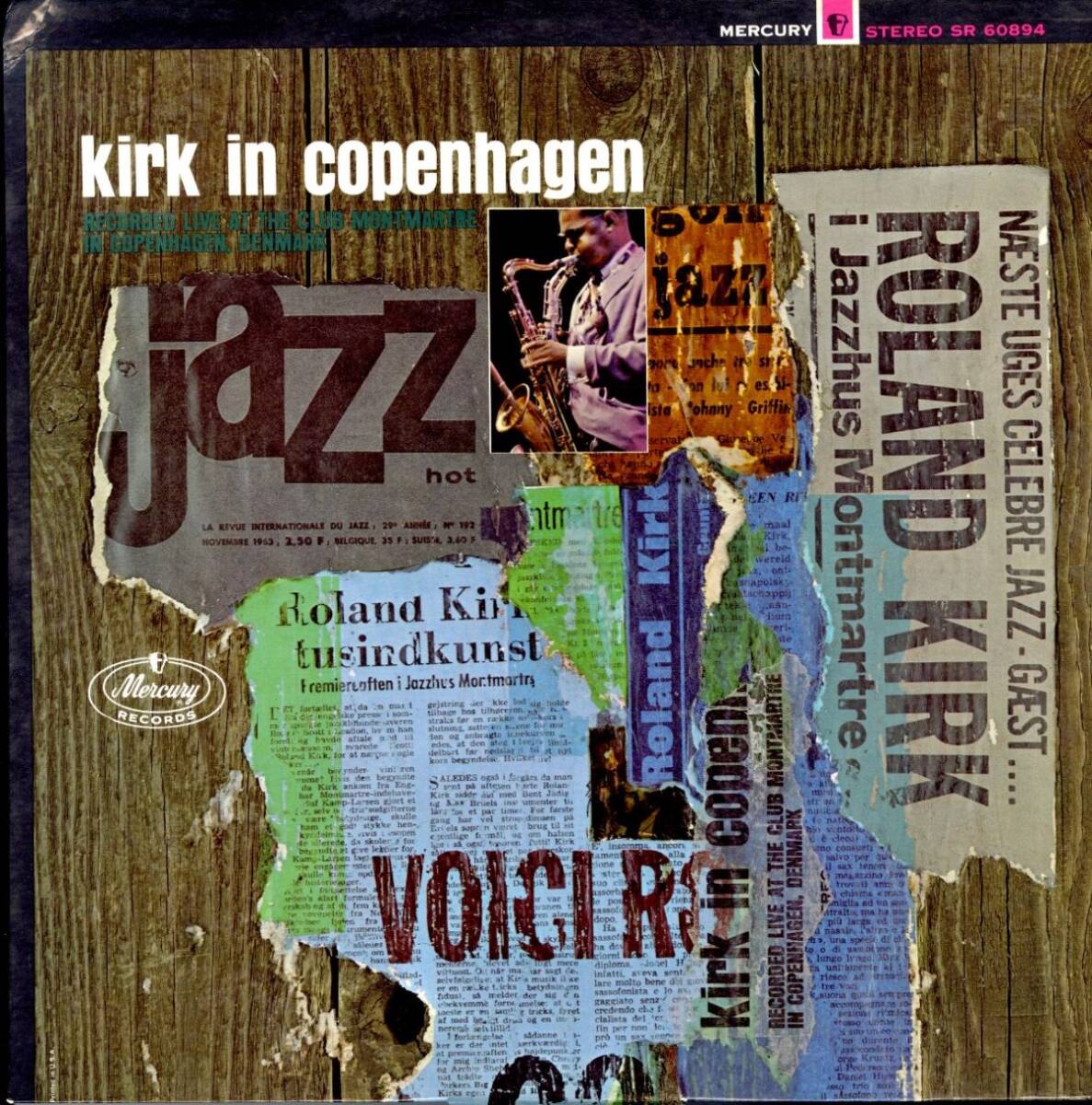 64年 USプレスLP!DG 深溝 STEREO盤 Roland Kirk / Kirk In Copenhagen【Mercury / SR 60894】ローランド・カーク ライヴ Tete Montoliu拍卖