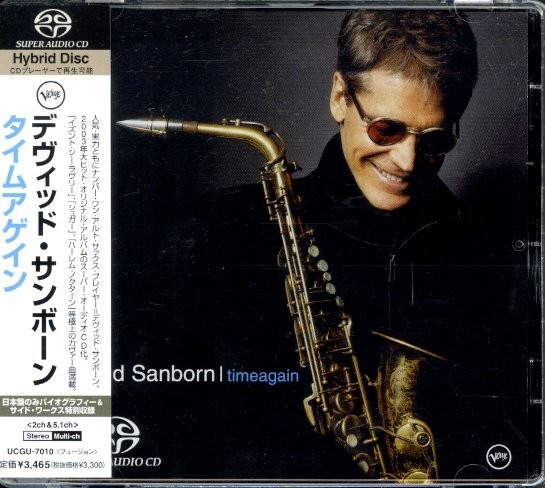 高音質 Super Audio CD!直輸入盤 帯付き David Sanborn / Timeagain 2003年【Verve / UCGU 7010】Hybrid SACD サンボーン 日本語解説付き拍卖