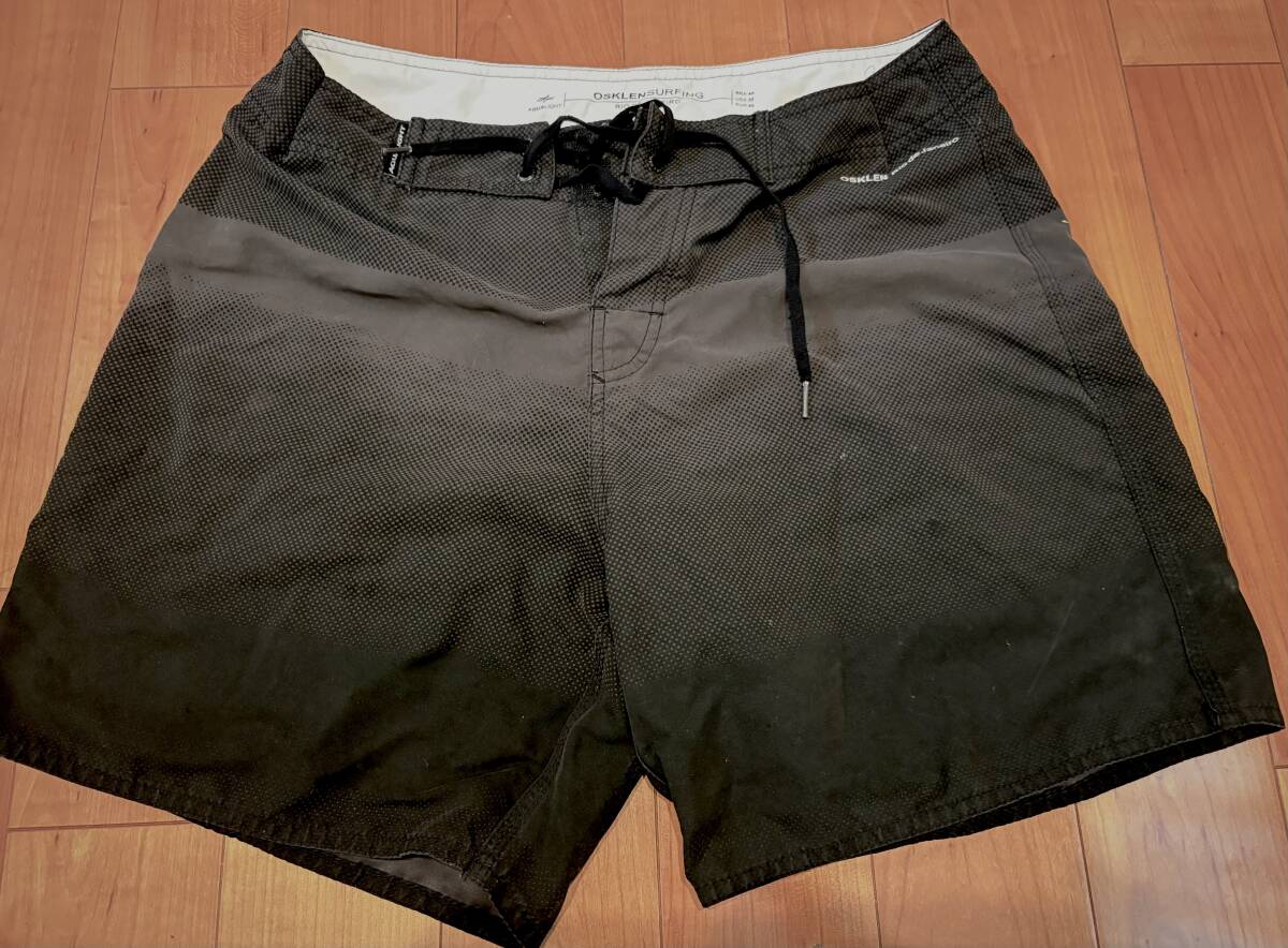 OSKLEN ブラジル 黒トランクス サーフパンツ メンズM~Lサイズ相当 美品 拍卖