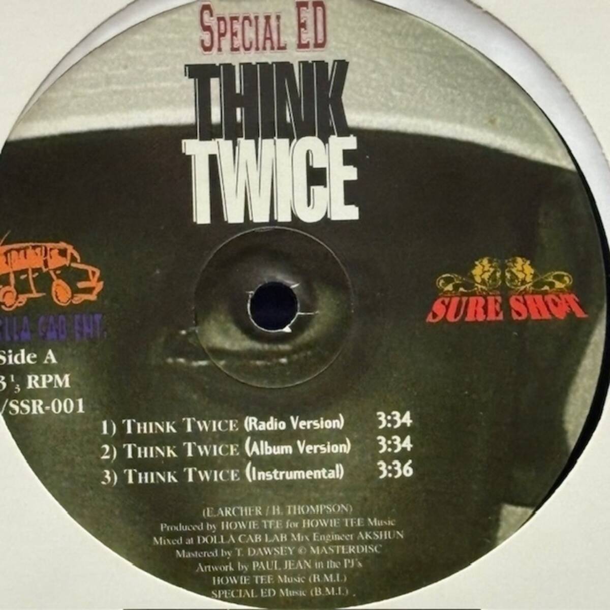 ★Special Ed / A.R.A.B.S. - Think Twice / On Some Next Shit(★盤面極上品!)拍卖