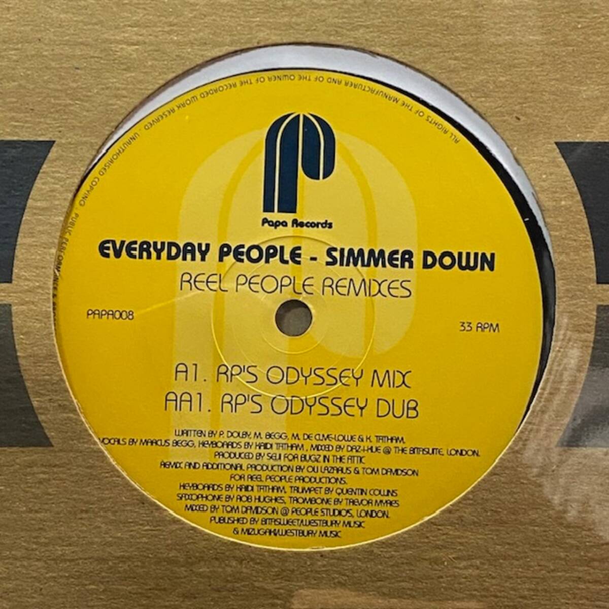 ★Everyday People - Simmer Down (Reel People Remixes)(★ほぼ美品!)拍卖