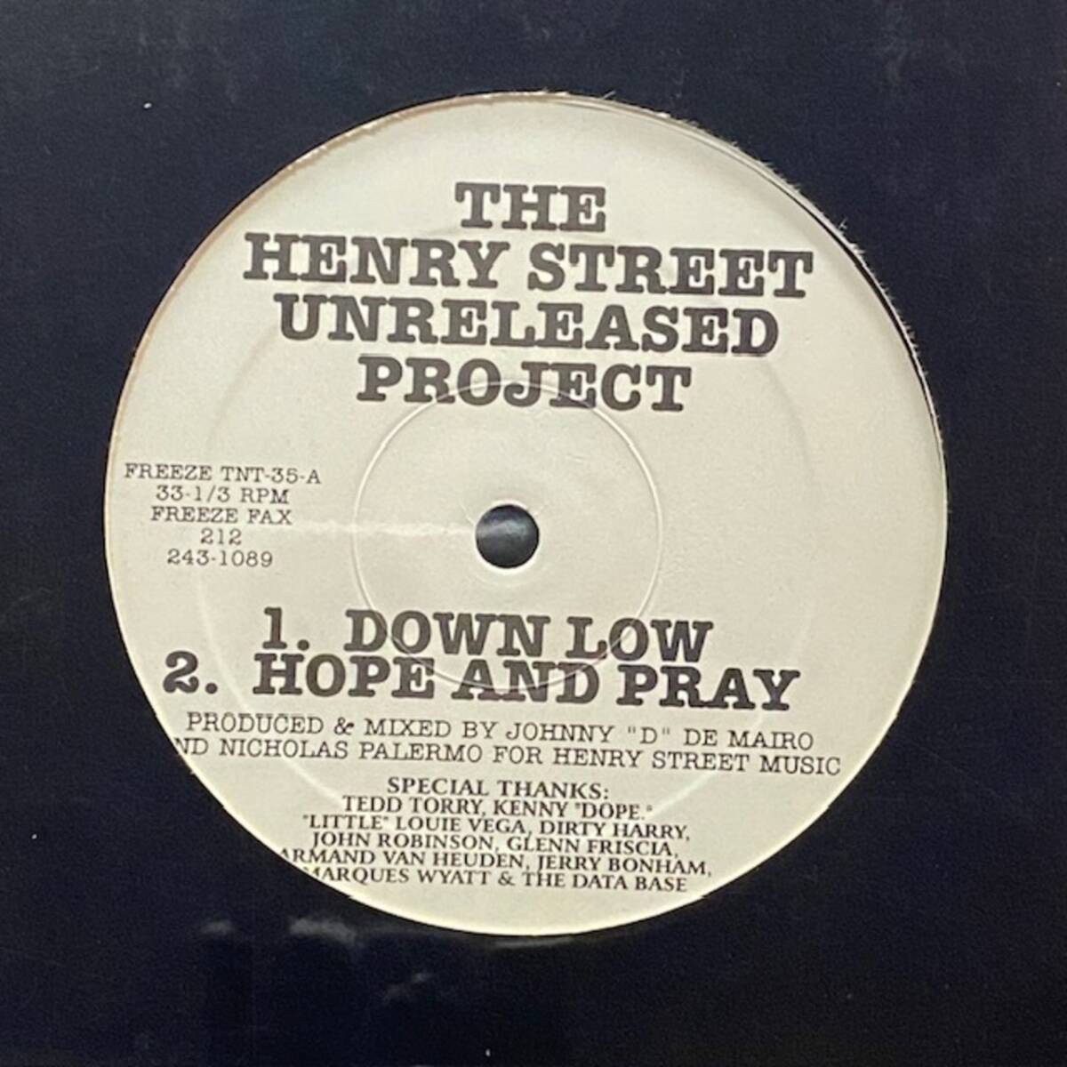 ★Johnny D & Nicky P - The Henry Street Unreleased Project拍卖